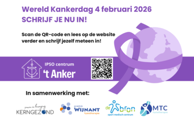 Wereldkankerdag 4 februari: een dag vol beweging, workshops en ontmoeting bij IPSO Centrum ’t Anker